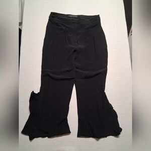 Zara Black Wide-Leg Dress Pants